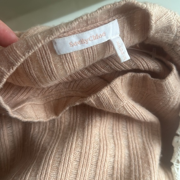 See by chloe blush pink crew neck ribbed sweater cameo rose - Picture 10 of 15